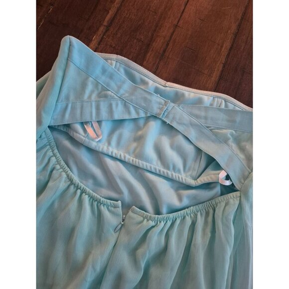 Venus Strapless Chiffon Mini Dress Size M - Picture 4 of 5